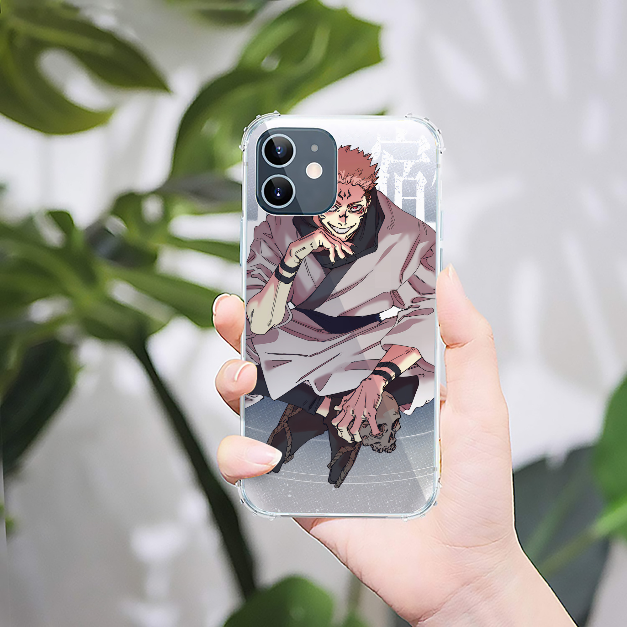 （画像用） 呪術廻戦 Jujutsu Kaisen 【iPhone 12シリーズ対応】透明スマホケース（クリアソフトケース）